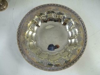 Antique Sterling Silver Frank Whiting Decorative Bowl Dish 7.  25 " Wide 149.  4 Gram