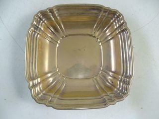 Antique Sterling Silver Gorham Square Bowl Dish 6 " Wide 149.  2 Grams Vintage Old