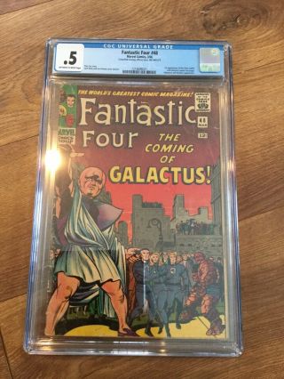 Fantastic Four 48 Cgc 0.  5 1st Silver Surfer And Galactus Stan Lee Jack Kirby