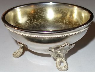 Rare Antique Tiffany & Co Sterling Silver Salt Cellar Dish By J.  C.  Moore C1853