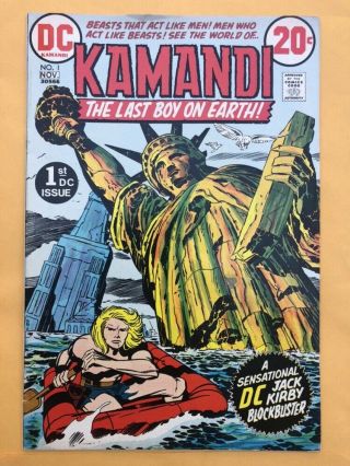 Kamandi,  The Last Boy On Earth 1 (oct - Nov 1972,  Dc) Signed By Jack Kirby