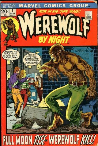 Werewolf By Night - 1972 Marvel Horror Monster Comic Book 1 By Mike Ploog