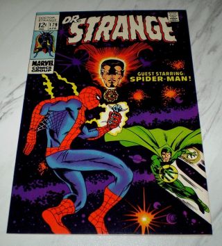 Doctor Strange 179 Nm,  9.  6 Ow/w Pgs Unrestored 1969 Marvel Spider - Man