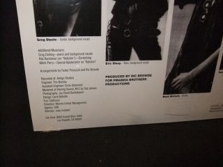 Faster Pussycat 1st Album Self Titled 180g Gram Vinyl LP Reissue 6