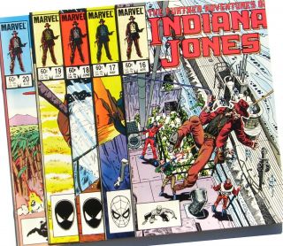 The Further Adventures Of Indiana Jones 15 - 20 Nm 9.  2 Marvel 1984