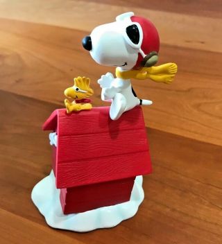 Vintage 1994 Flying Ace Snoopy & Woodstock Danbury Figurine Mib