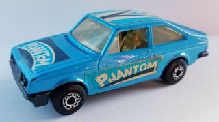Matchbox Car 9 Ford Escort Rs2000 Lesney England 1978 Phantom Blue Superfast