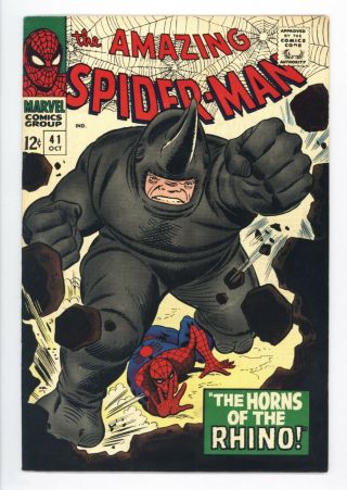 Spider - Man 41 Vol 1 Looks Near Perfect 1st App Of Rhino