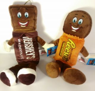 Hershey Chocolate World Reeses Peanut Butter Cup And Hersheys Candy Bar Plush