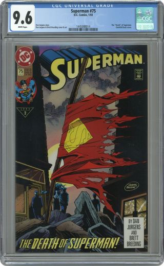 Superman (2nd Series) 75 1993 Direct Variant 1st Printing Cgc 9.  6 1445088014