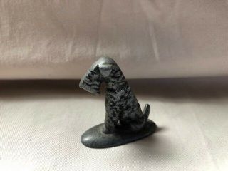 Vintage Pewter Airdale Terrier Figurine Miniature Collectable
