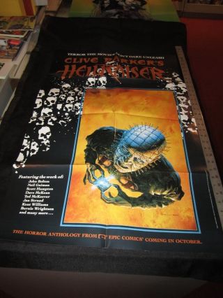 Clive Barkers Hellraiser Anthology Promo Poster Never In Stores 1989