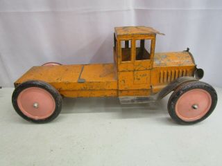 Vintage Keystone Orange Truck Pressed Steel 18 "