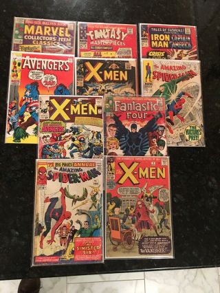 10 Marvel Comics - Spider - Man Annual 1,  X - Men 2,  9,  Fantastic Four 46 & More