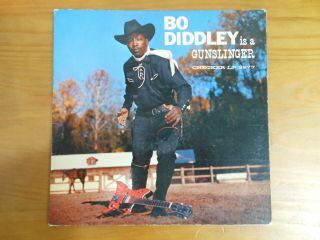 Vinyl Lp Bo Diddley Is A Gunslinger,  1960 Checker Lp 2977.