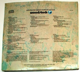 Woodstock Festival 3 Record Set Release LP - - 1970 - KRFX 2