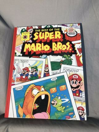 Rare Book: The Best Of Mario Bros Valiant Mallard Press 1990 Hardcover