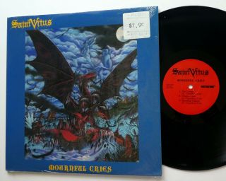 Saint Vitus Mournful Cries Lp - Usa 1988 Doom Metal W/ Lyric Insert Rp563