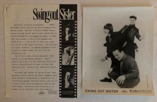 Swing Out Sister - It’s Better To Travel - 1986 US Promo w/ Press Release (NM) 5