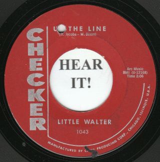 Little Walter Blues R&b 45 (checker 1043) Up The Line /southern Feeling