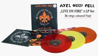 Axel Rudi Pell ‎– Live On Fire: Circle Of Oath 3x Ltd Coloured Vinyl Lp