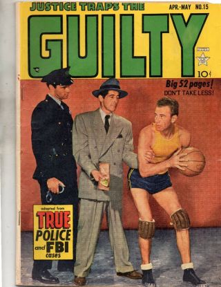 Justice Traps The Guilty Comic 15 April - May 1950 Around Good