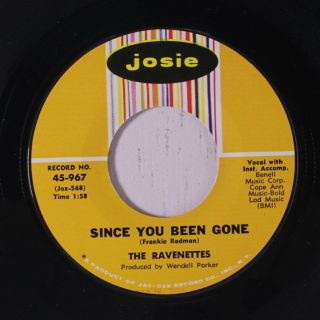 Ravenettes: Since You Been Gone / Talk About Soul 45 (northern Soul) Soul