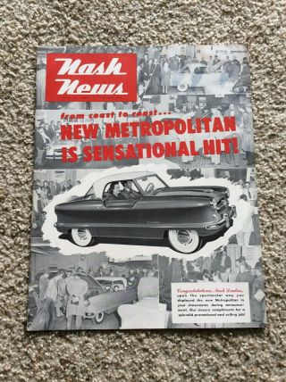 1954 Nash News,  Metropolitan Intro Issue,  Inhouse Newspaper.