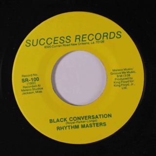Rhythm Masters: Black Conversation / I Can Do Anything You Can Do 45 (slight W