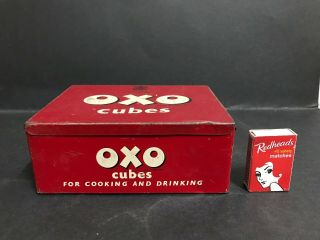 Oxo Cubes Vintage Large Size Tin From 1950 