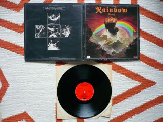 Rainbow Rising Vinyl Uk 1976 Polydor Oyster A2/b2 Lp Deep Purple Dio Gillan
