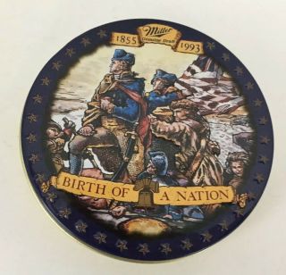 Miller High Life Birth Of A Nation Coasters Set Of 4 Old Stock Metal Tin