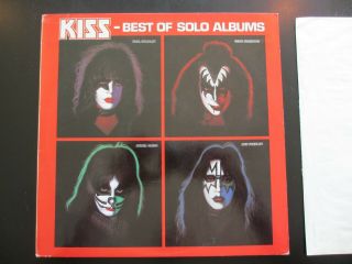 KISS - BEST OF THE SOLO ALBUMS LP 1980 GERMAN LOGO VINYL RECORD RARE 3 3