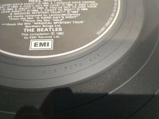 The Beatles - Reel Music Vinyl LP Parlophone PCS7218 - 1982 EX/EX 4