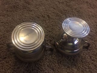 Vintage Garden Silversmith Weighted Sterling Silver Creamer And Sugar.  262.  4 Gms