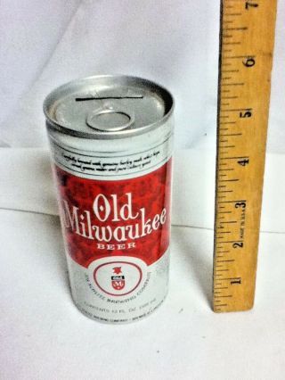 Old Milwaukee Premium Light Aluminum Pull Tab Beer Can Bank 12 Oz.  5.  25 " Aw4 Old