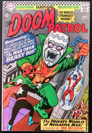 Doom Patrol 1966 107 Fn - - Sharp,  Ultimax And Dr.  Death Stop By