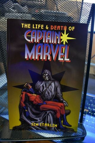 The Life & Death Of Captain Marvel By Jim Starlin Marvel Tpb Thanos 2002 1st Prn
