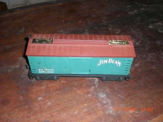 Vintage Jim Beam Train Car Empty Decanter Green Cute