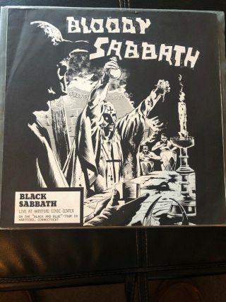 Rare Black Sabbath Bloody Live At Hartford Civic Center Import Lp Vinyl Record
