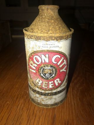 Iron City Cone Top Beer Can Conetop