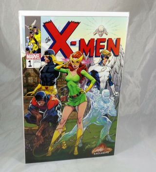 Marvel Comics X - Men Blue Issue 1 Cover B Comic Book Signed J Scott Campbell