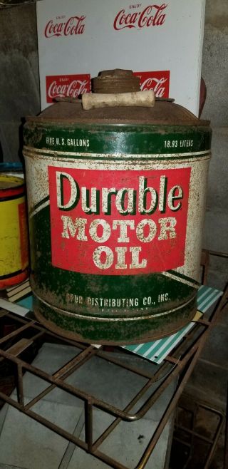 Durable Motor Oil 5 Gallon Can