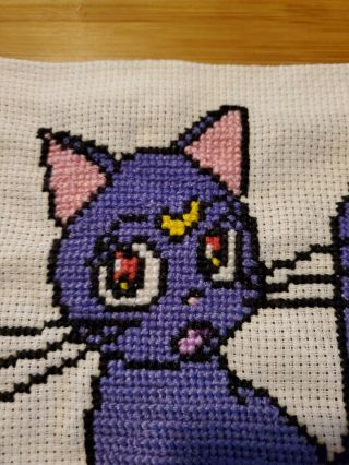 Luna Cat Sailor Moon Picture Cross Stitch 2