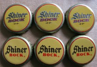 6 Shiner Bock 2 Diff Styles Shiner Texas Micro Craft Beer Bottle Caps