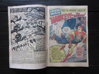 Tales of Suspense 57 - Origin & 1st app Hawkeye Avengers 1964 MARVEL Comics 5