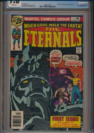 MARVEL THE ETERNALS 1 1976 CGC 9.  6 WHITE PAGES ORIGIN/1st APPEARANCE MOVIE SOON 2
