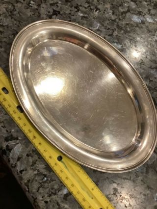 Sterling Silver Small Oval Tray 174.  7 Grams Not Scrap