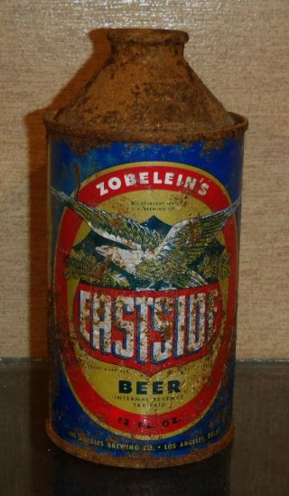 Cap 1947 Zobleins Eastside Cone Top Beer Can Irtp Cap - La Ca