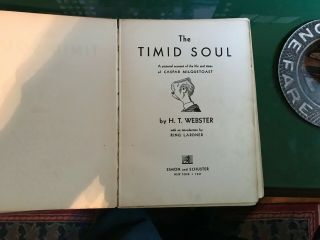 Timid Soul H.  T.  Webster - Casper Milquetoast - Rare 1931 Comics Book